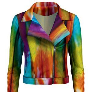 NWT 🌟Host Pick🌟 Tie-Dye Moto Jacket - 3x ( 22)